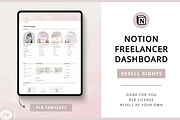 Notion PLR Template Freelancer Dash, a Templates & Theme by Julia On Purpose (Thumbnail 1 of 10)
