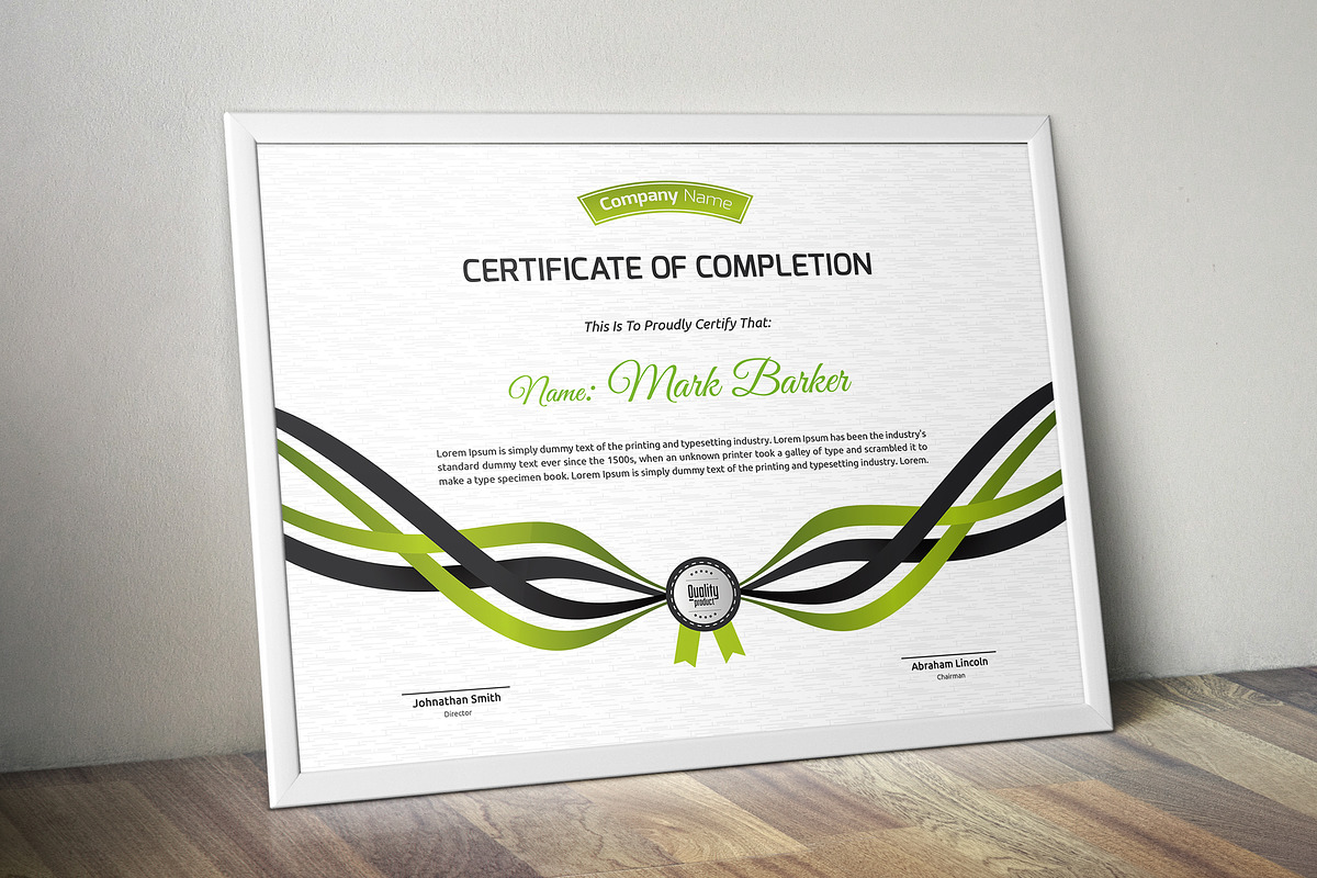 Certificate Word | PSD | AI, a Stationery Template by Curve Design (Photo 2 of 4)