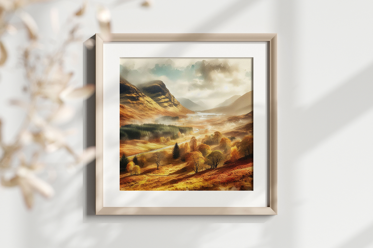 Scottish Autumn Watercolor Art, a Seasonal Illustration by Flourish Spark (Photo 4 of 5)