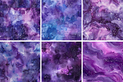 Lavender Painted Galaxy Patterns, a Pattern Graphic by PrintablesByFranklyn (Thumbnail 2 of 4)