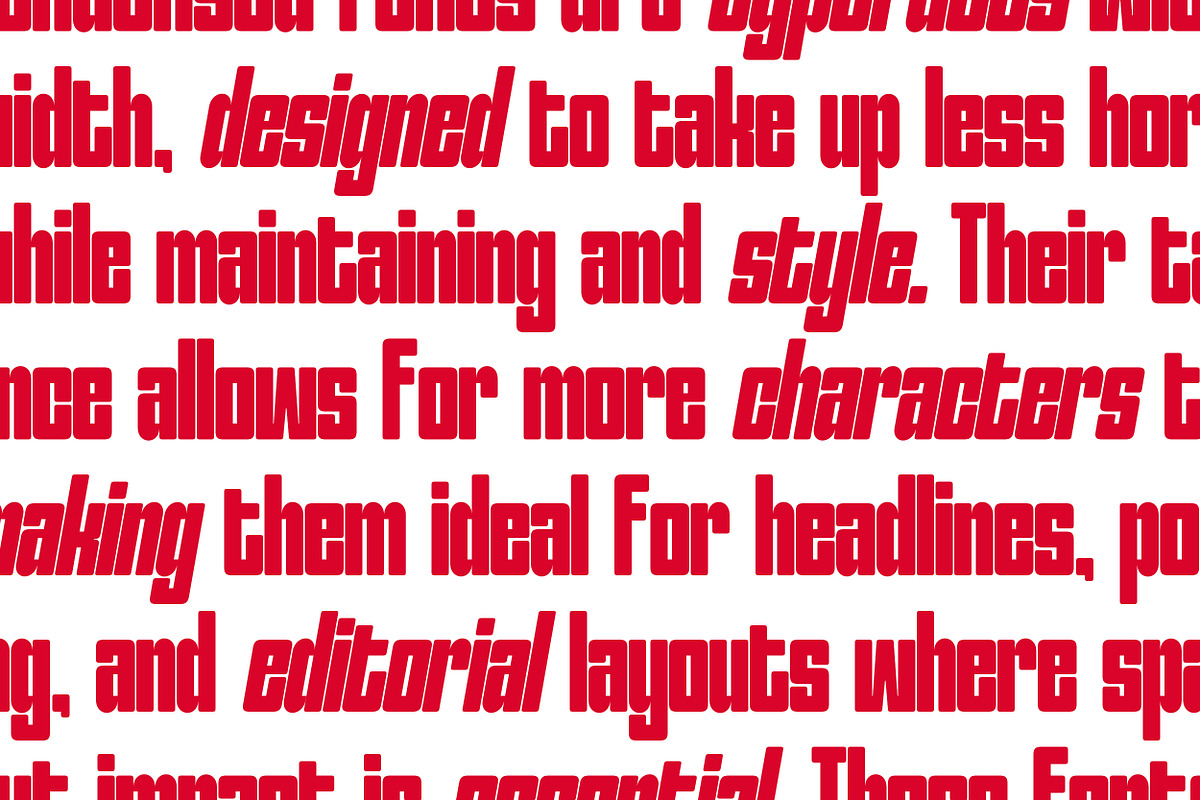 Quante Condensed | Bold Sans Serif, a Sans Serif Font by Mahesans Co (Photo 6 of 10)