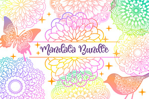 Mandala Bundle- 40 Hand-drawn Item