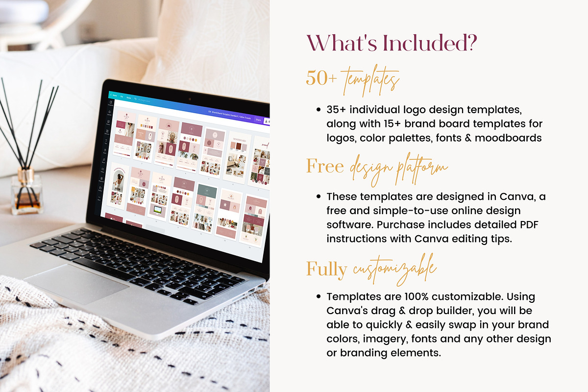 Canva Logo & Brand Board Templates, a Branding & Logo Template by Fallon Gerst (Photo 2 of 10)