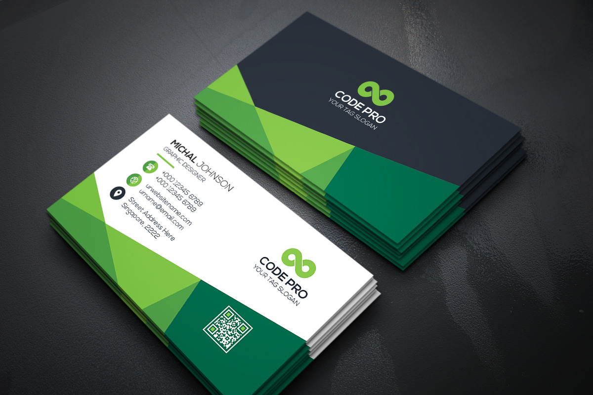Business Cards 2 in 1, a Business Card Template by Genereux Art (Photo 6 of 8)