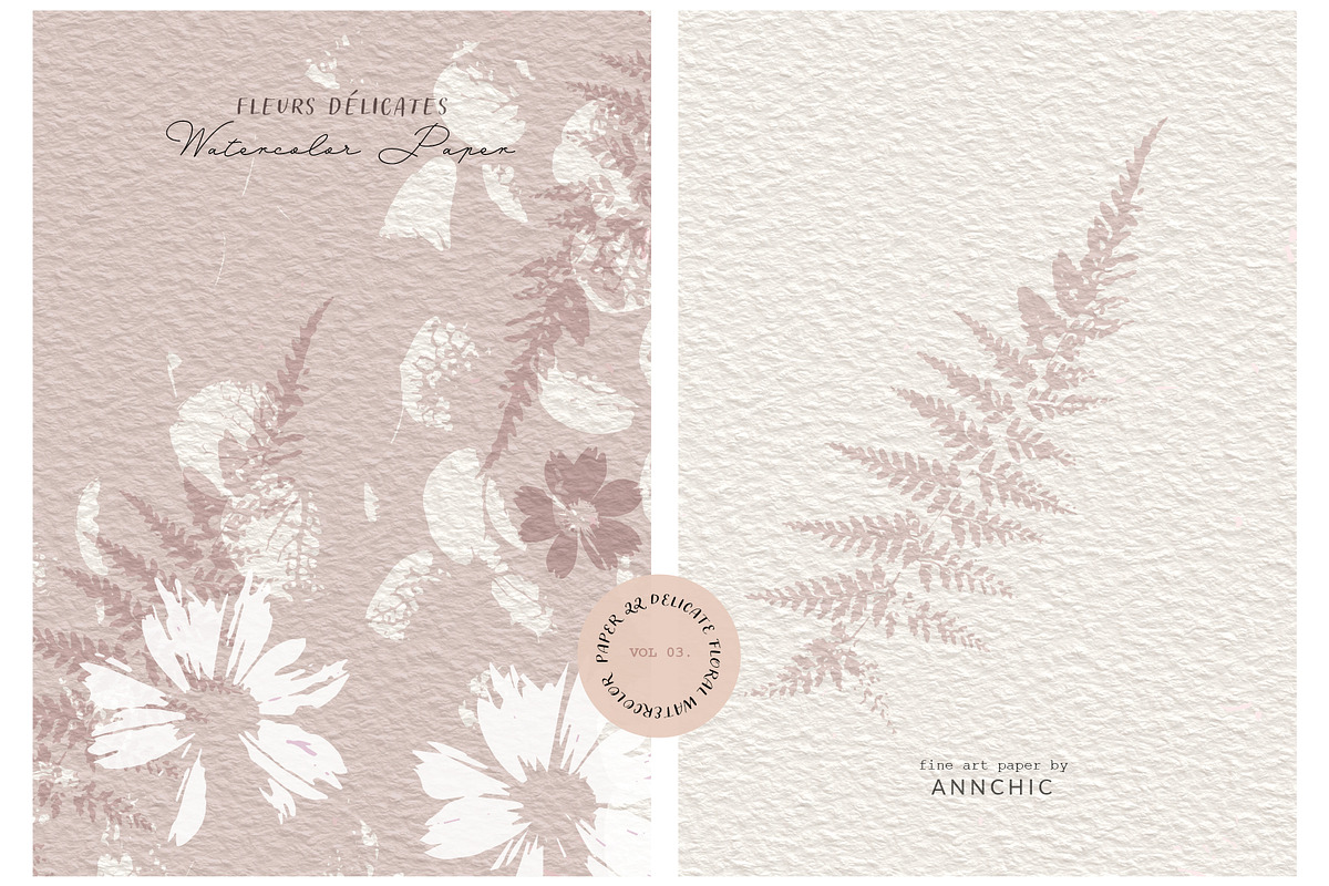 BUNDLE Floral watercolor paper, a Texture Illustration by Anna Sokol (Photo 43 of 71)