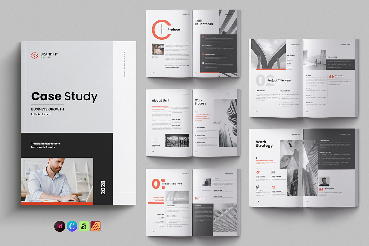 Case Study Brochure Template, a Brochure Template by NorthPeak (Photo 1 of 10)
