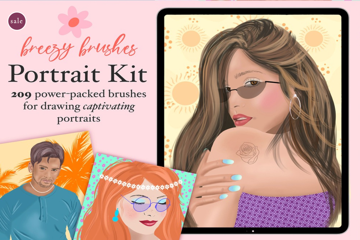 Procreate Portraits Brushset, a Brush Add-On by Papaya (Photo 14 of 20)