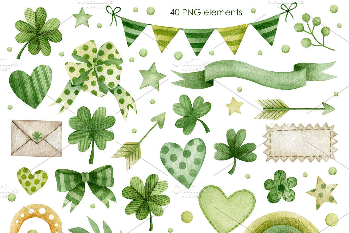 Gnomes st. Patrick's Day Collection., a Decorative Illustration by Kira Konoshenko (Photo 2 of 14)