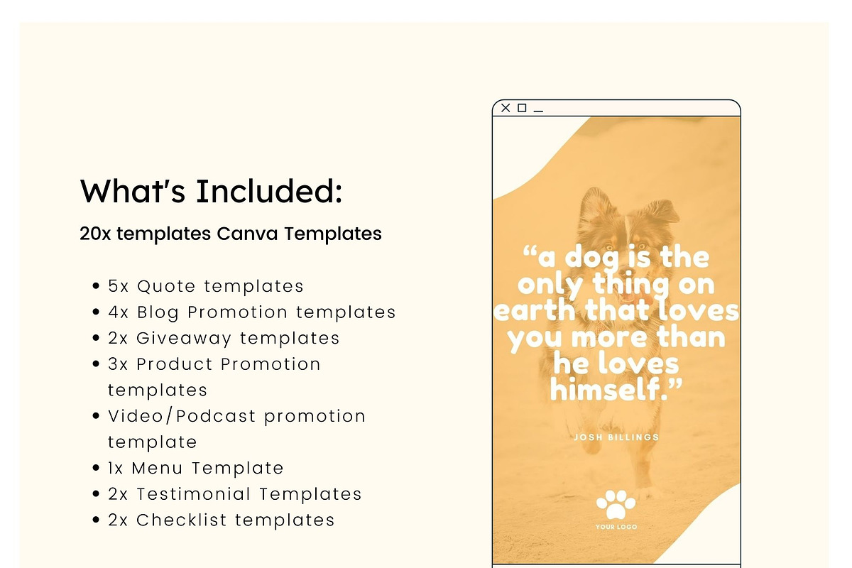 Pets Pinterest Pins Canva Templates, a Social Media Template by Cultive Creative (Photo 3 of 12)
