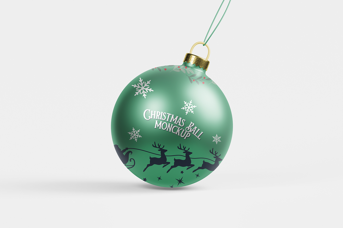 Christmas Ball Mockup, a Product Mockup by DSNA Mockup (Photo 3 of 7)