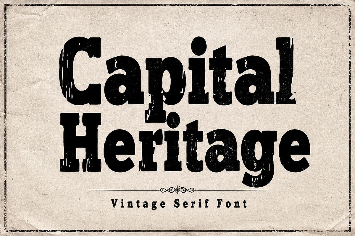 Capital Heritage, a Serif Font by Wow Magic (Photo 1 of 7)