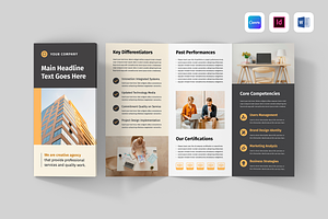 Trifold Brochure | Canva, Word, Indd, a Brochure Template by Leaflove