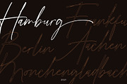 Hamburg, a Script Font by Drizy (Thumbnail 2 of 8)