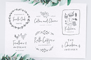 Poppit & Finch Fonts & Illustrations, a Script Font by Nicky Laatz (Thumbnail 11 of 14)
