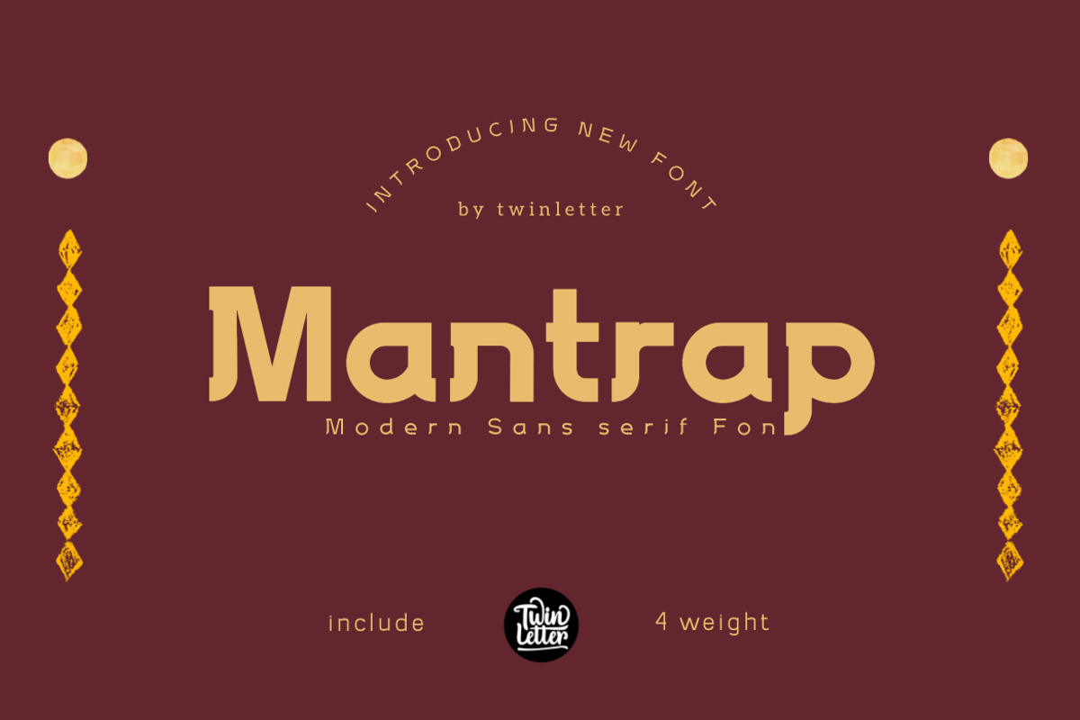 Mantrap, a Sans Serif Font by twinstd (Photo 1 of 14)