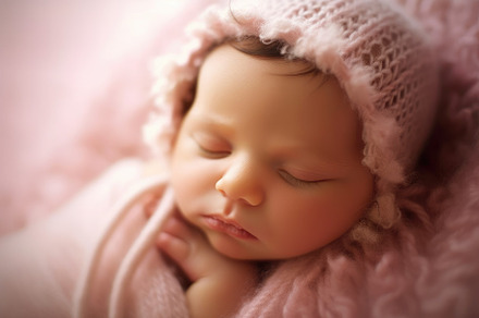 A photograph showing the innocence and purity of a newborn baby, a Person Photo by designvectx
