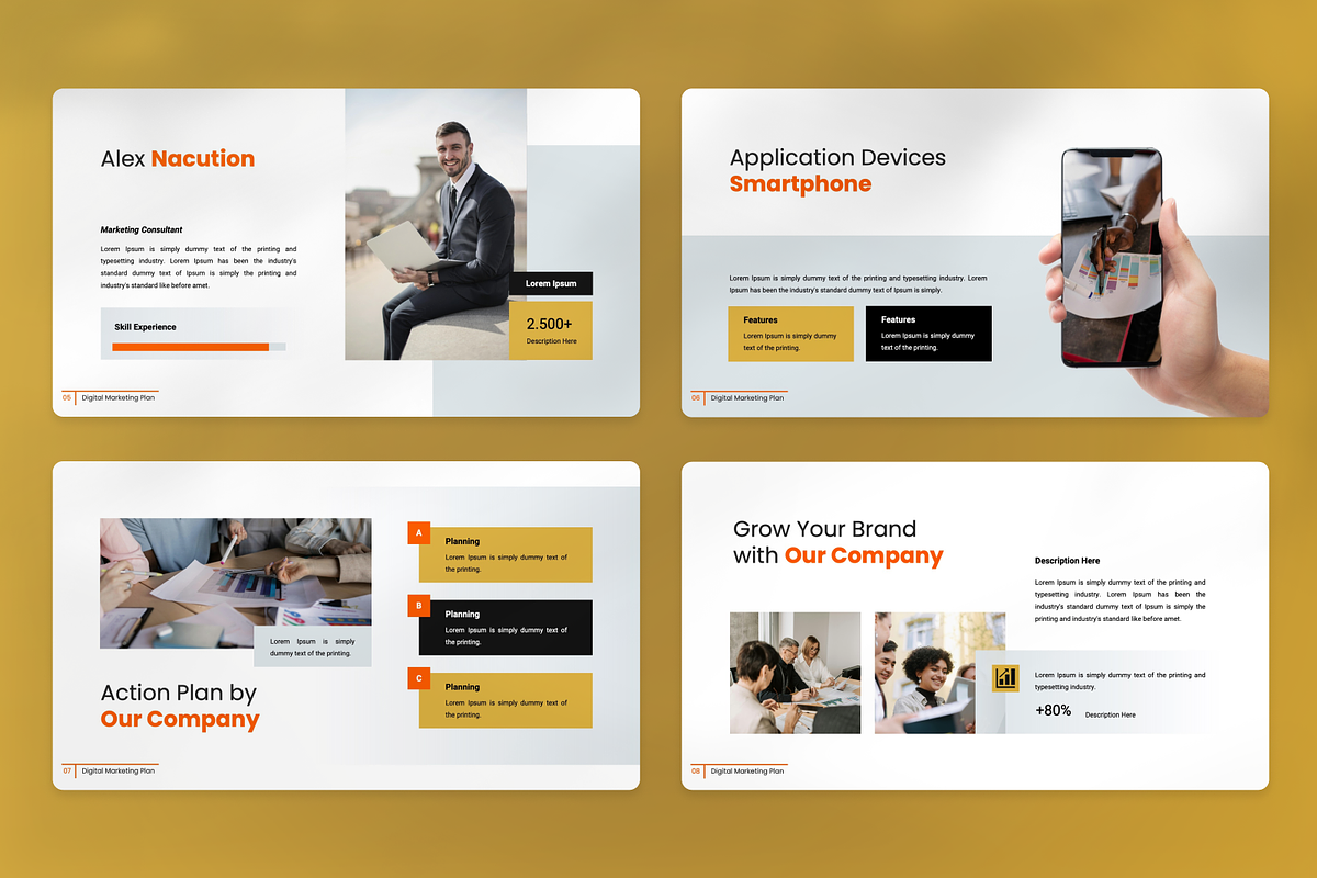 Digital Marketing Plan Keynote, a Presentation Template by SquidPixey (Photo 3 of 7)