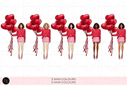 Valentine Clipart bundle png, a Person Illustration by Parinaz Wadia Design (Thumbnail 7 of 10)