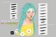 Procreate Curls & Braids Brushes 3, a Brush Add-On by Artbykimmyw (Thumbnail 3 of 5)
