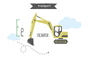 Vector A-Z transport alphabet, an Education Illustration by narinadraban (Thumbnail 7 of 22)