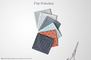 Folded Fabric Stack Mockup Set