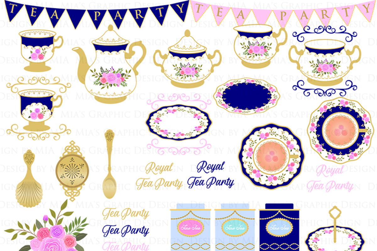 Tea, Tea Party, Afternoon Tea, a Food Illustration by Mia's Graphic Design (Photo 4 of 9)