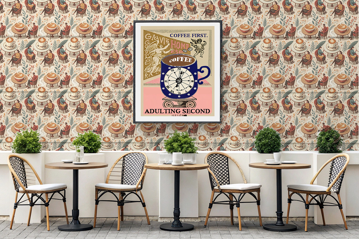 Morning Ritual, a Pattern Graphic by Designs by Helen Trupak (Photo 2 of 11)