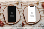 Cozy Christmas Phone Mockup, a Product Mockup by TatiMockup (Thumbnail 2 of 5)