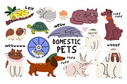 Domestic Pets Vector Illustrations, an Animal Illustration by Luamor (Thumbnail 1 of 10)