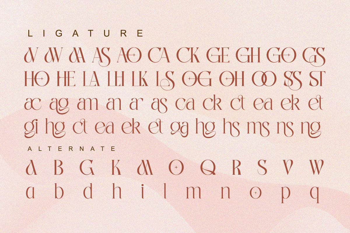 The Glamorica - Modern Elegant, a Serif Font by Qweera Studio (Photo 10 of 12)
