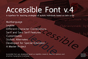 Accessible Font Version 4, a Font by Educational Design (Thumbnail 1 of 15)