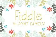 Fiddle 4-Font Family, a Font by MoLa (Thumbnail 1 of 5)