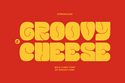 GF Cheese - Bold Funky Font, a Sans Serif Font by GroovyFontCo (Thumbnail 1 of 9)