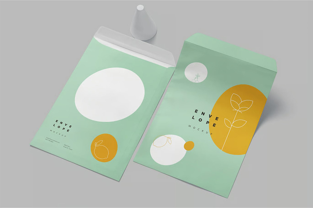 Catalog Size Envelope Mockups, a Packaging Mockup by megostudi0 (Photo 5 of 6)