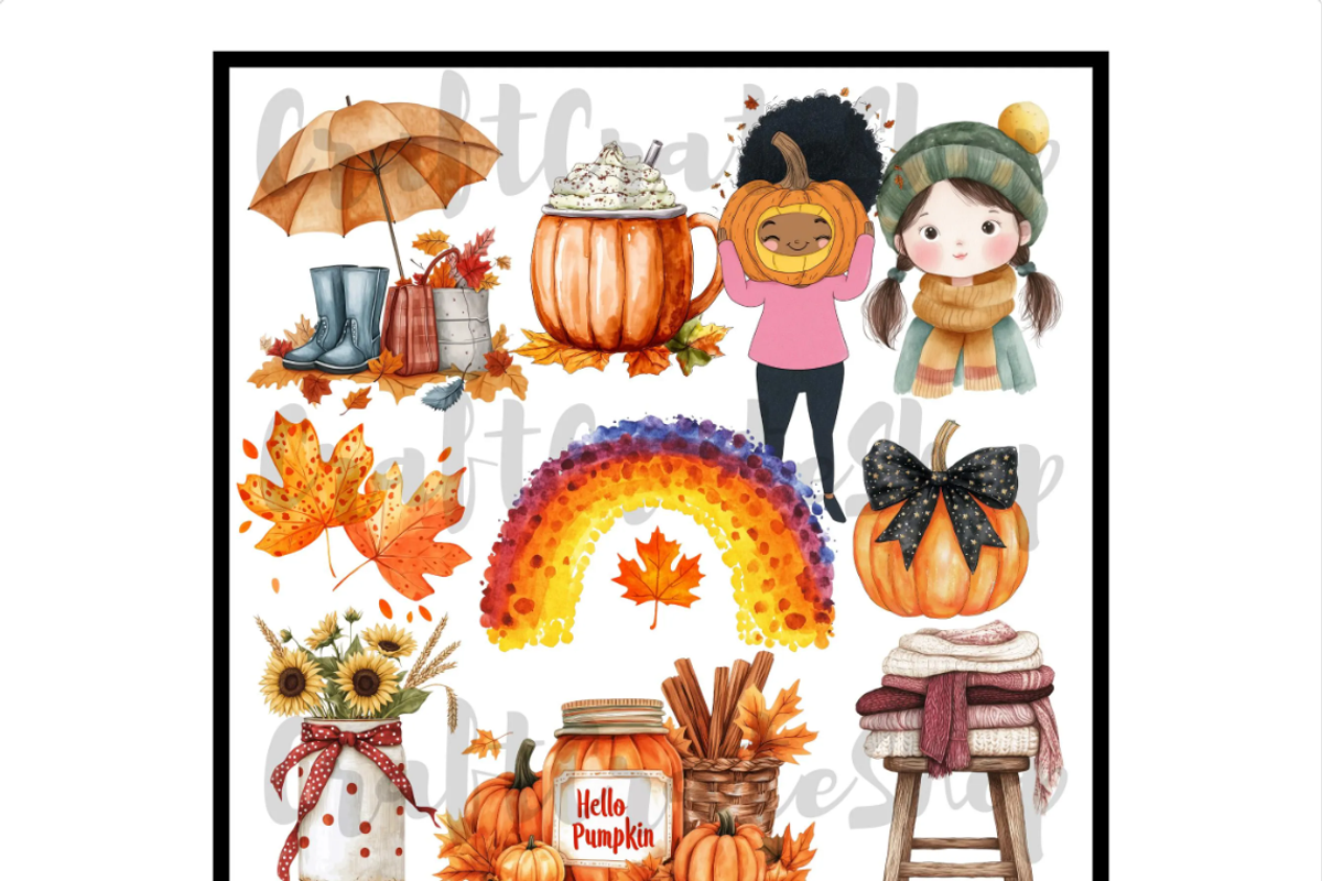 Cozy Fall clipart, an Illustration by CraftCrateShop (Photo 5 of 7)