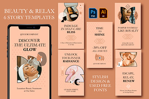 Beauty Story Templates Set