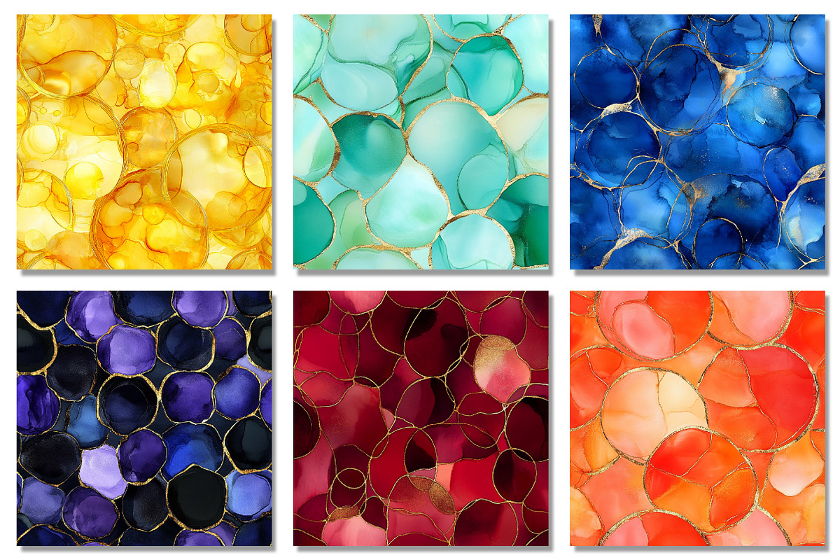 Alcohol Ink Circles Seamless Pattern, a Pattern Graphic by Dream Creation (Photo 6 of 7)