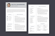 Resume Template with Cover Letter, a Resume Template by Visual Designs (Thumbnail 1 of 2)