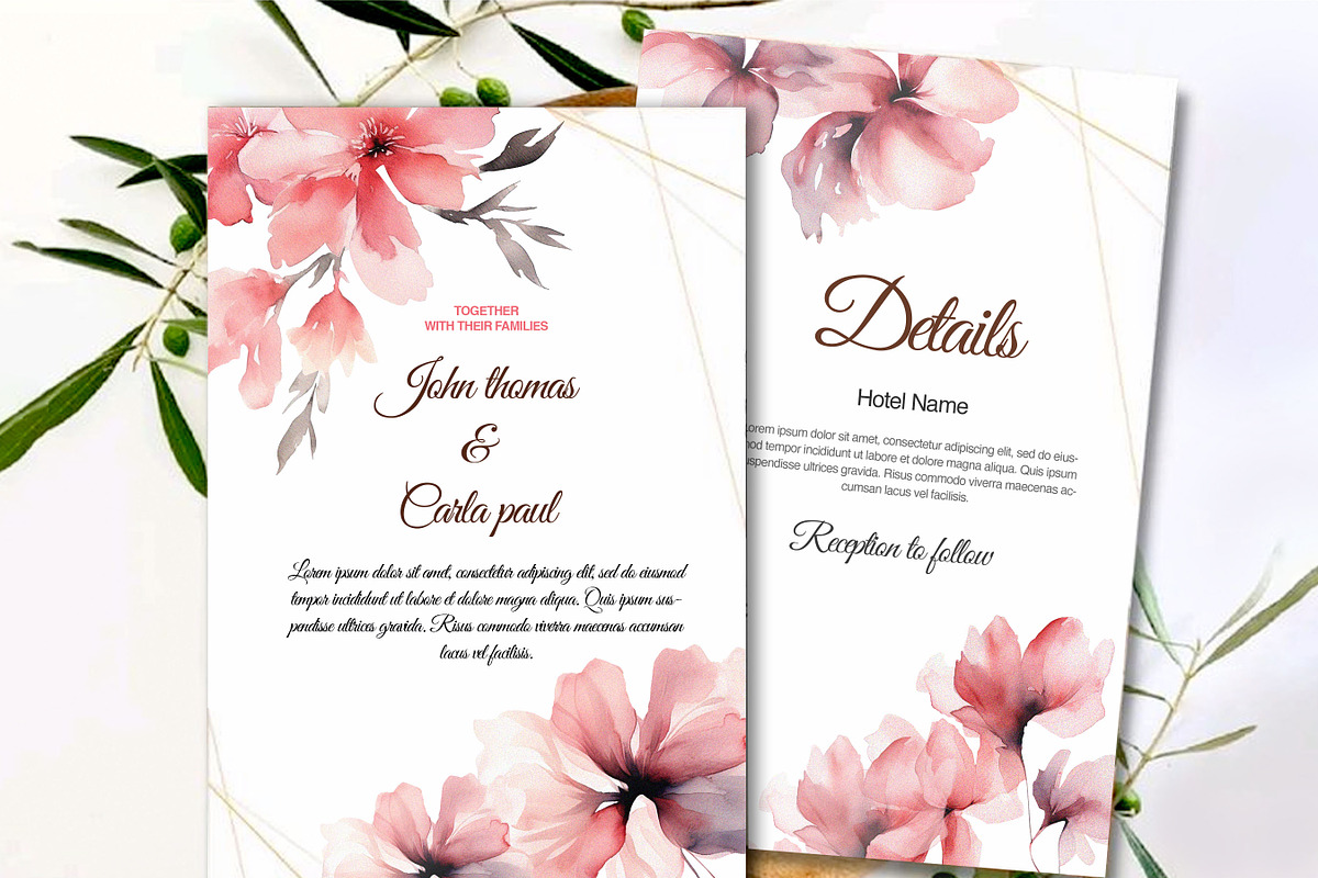 Watercolor Pink Flower Clipart, a Decorative Illustration by BrushstrokeArtGB (Photo 5 of 9)