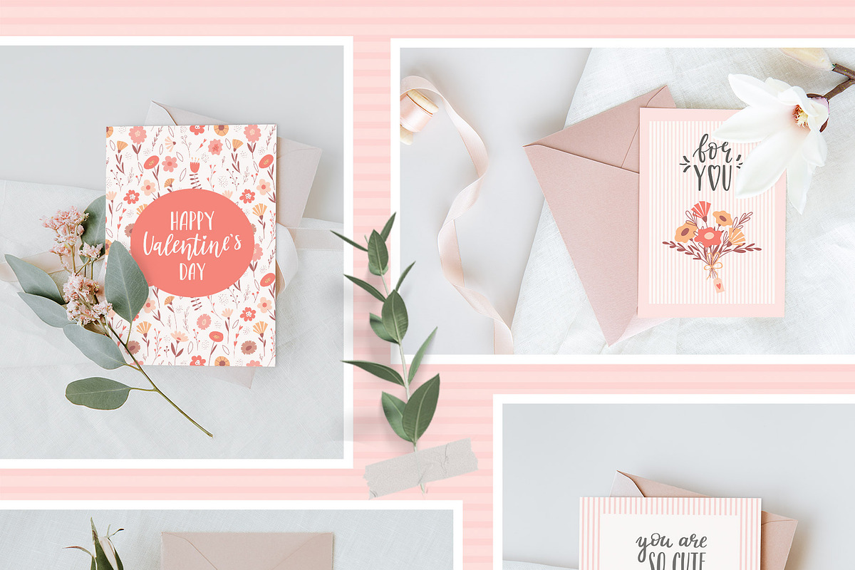 Valentine's day. Cards & Patterns, a Decorative Illustration by Valeria Soloveva (Photo 11 of 17)