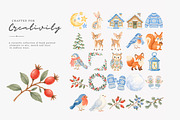 cozy storybook winter clipart set, a Decorative Illustration by Patishop Art (Thumbnail 8 of 9)