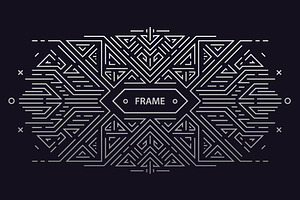 Artdeco Geometric Frames, Elements