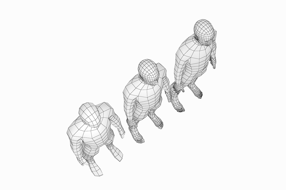 Male Low Poly Base Mesh Rest Pose, a Characters & Person 3D Model by VK Studio (Photo 4 of 9)