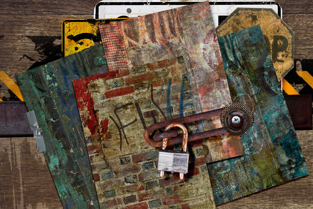 Distressed Grunge Backgrounds preview 3