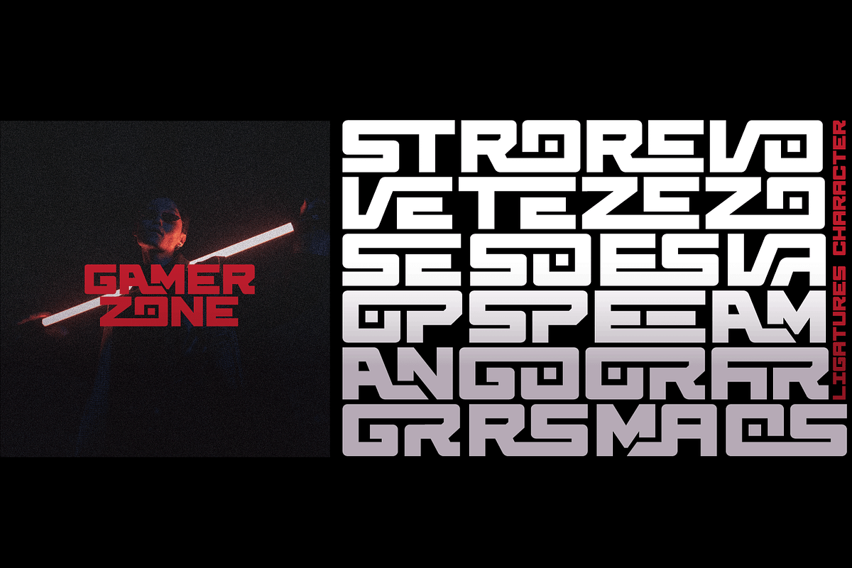 Grose - Futuristic Font, a Sans Serif Font by Linecreative (Photo 5 of 9)