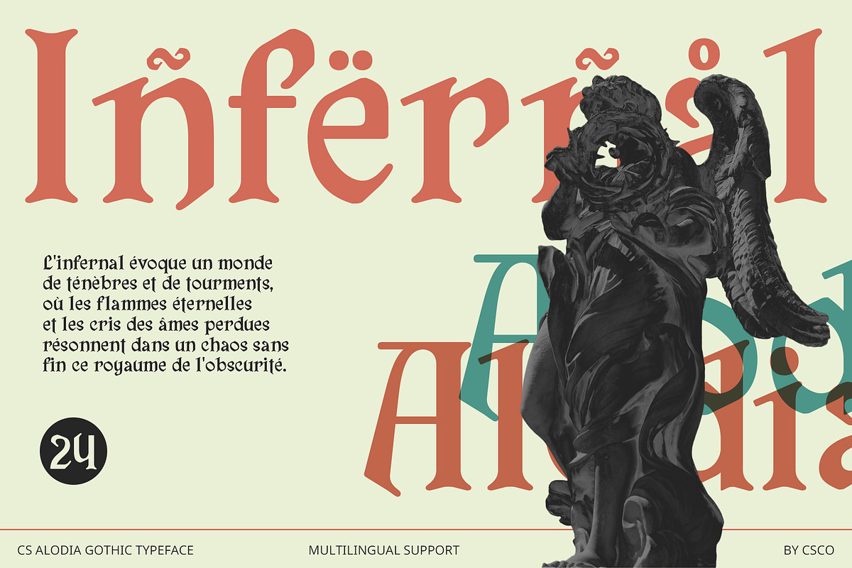 CS Alodia – Gothic Font, a Serif Font by Craft Supply Co. (Photo 7 of 8)