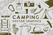 Camping Vector Graphics, an Icon by Sydney Paige (Thumbnail 1 of 6)