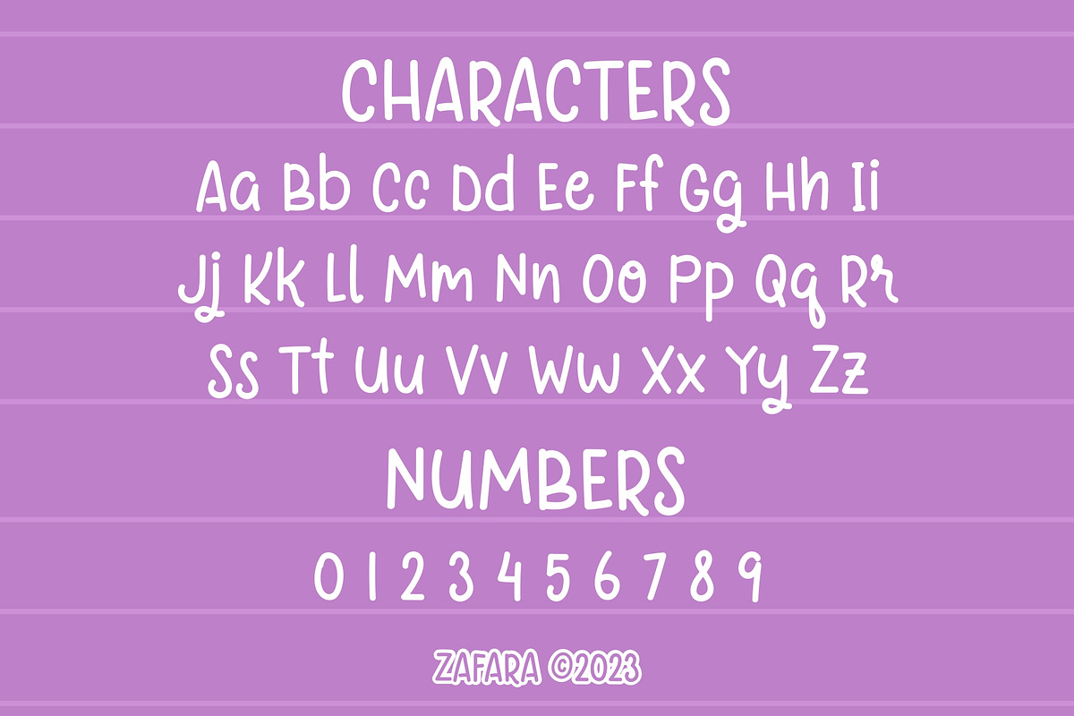 Sprightly - A Handlettered Fonts, a Handwritten Font by Zafara Studios (Photo 3 of 6)