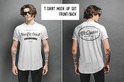 T-shirt mockup (front and back) # 3, a Shirt Mockup by Arfis (Thumbnail 1 of 6)