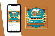 Beer Day Instagram Post Template, a Social Media Template by Artnivora.Std (Thumbnail 5 of 5)